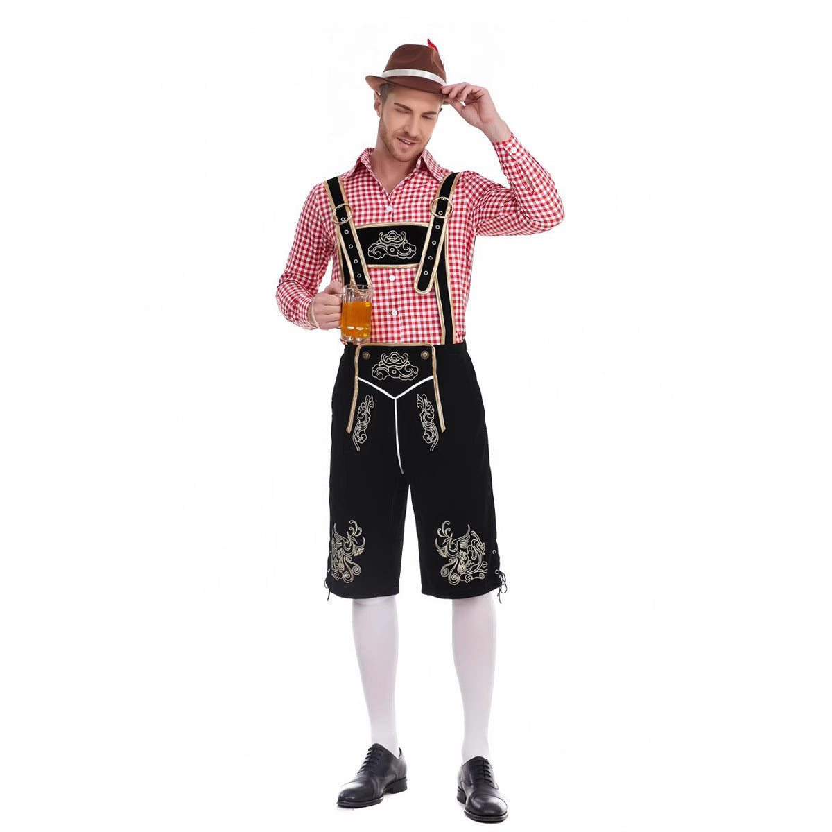 Fashion Personalized Beer Festival Men's Overalls Suit