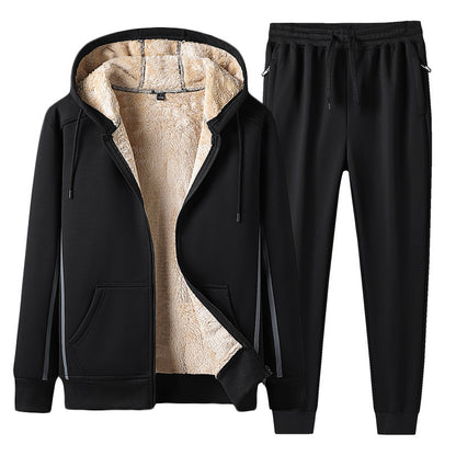 Herren Sportanzug 2-teilig – Freizeit Trainingsanzug mit Shorts