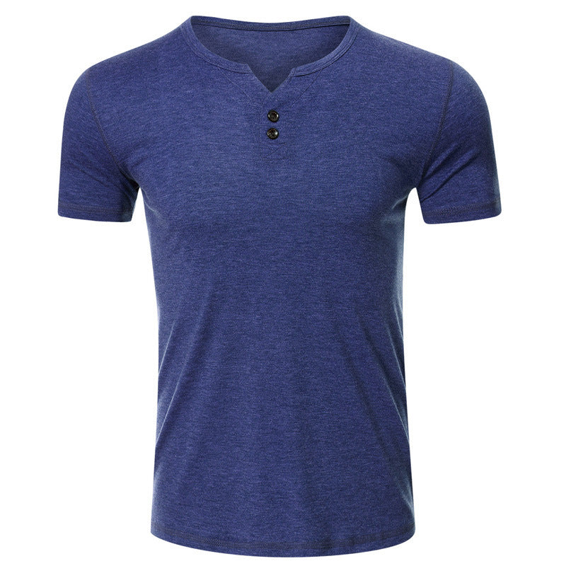 Herren Baumwoll-T-Shirt – Lockerer Schnitt, Kurzarm, Rundhals