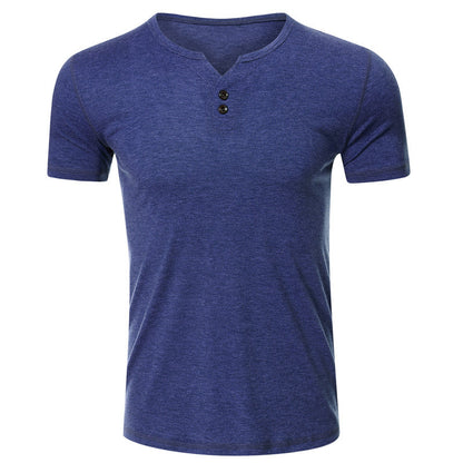 Herren Baumwoll-T-Shirt – Lockerer Schnitt, Kurzarm, Rundhals