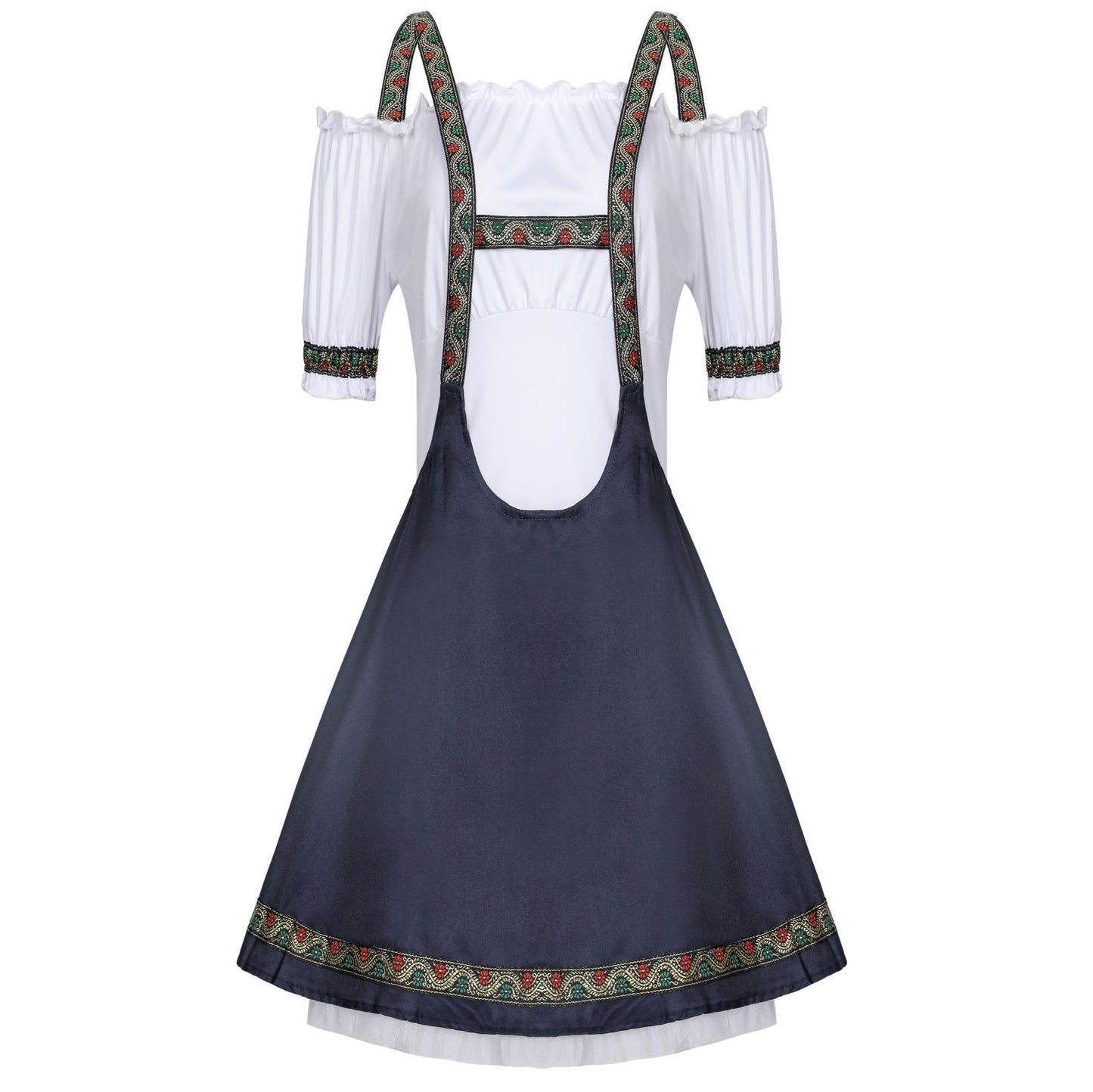 German Beer Festival Suspender Skirt Maid Costume