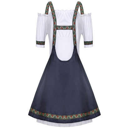 German Beer Festival Suspender Skirt Maid Costume