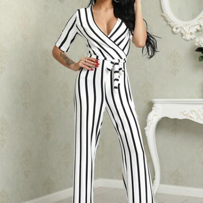 Gestreifter Overall
