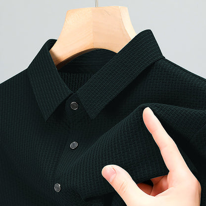 Leichtes Herren-Oberteil mit asymmetrischem Design – Atmungsaktiv & Business-Lässig (1+1 Gratis)