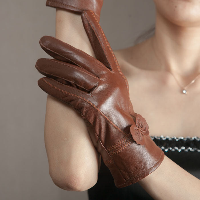 Schmetterlingshandschuhe im koreanischen Stil mit geteilten Fingern für Damen