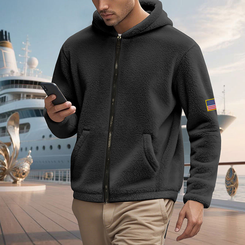 Herren Zipper Hoodie – Lockerer Bejirog Sweater mit Kapuze