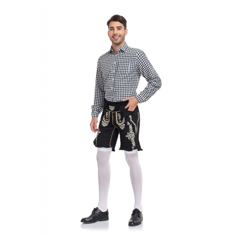 Traditional Beer Festival Men's Plaid Shirt