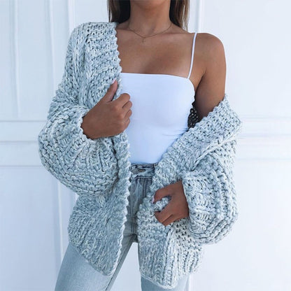 Strickjacke Fledermaus Shirt Pullover Damen Plüsch