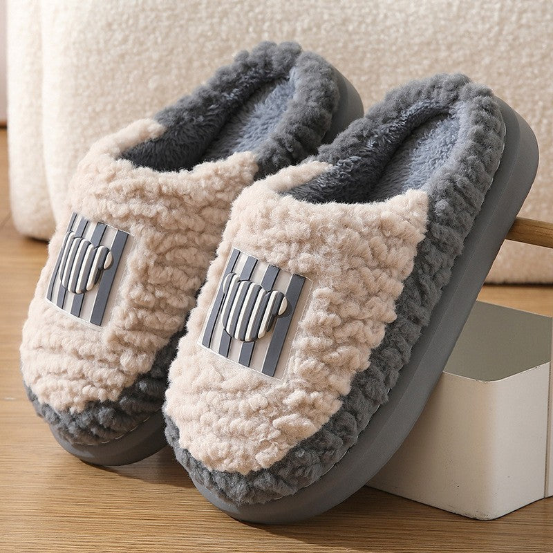 Neue farblich passende Lammhausschuhe für drinnen und draußen, rutschfeste Boden-Schlafzimmer-Hausschuhe, warme Winterschuhe für Damen und Herren