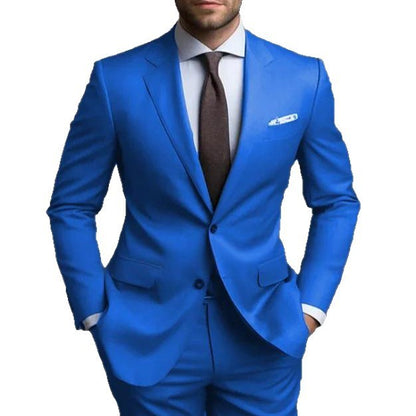 Herrenanzug Zweiteilig – Slim Fit Business Casual Anzug für Alltag & Anlass