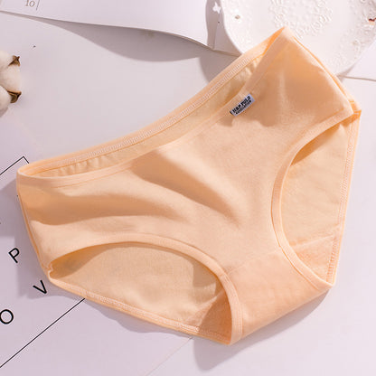 Mädchenunterwäsche, Damen-Baumwolle, mittlere niedrige Taille, große Größe, Studenten-Baumwolle, rote Slips aus Modal für Mädchen