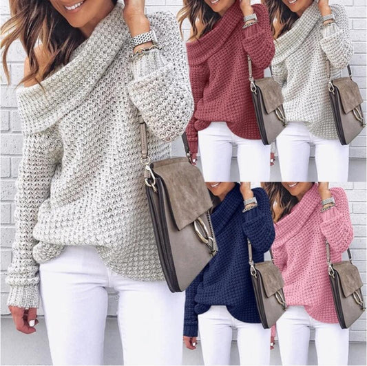 Pullover einfarbiger Rollkragenpullover