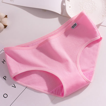 Mädchenunterwäsche, Damen-Baumwolle, mittlere niedrige Taille, große Größe, Studenten-Baumwolle, rote Slips aus Modal für Mädchen