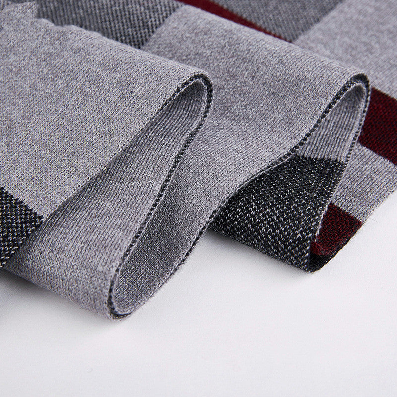 Basolan Wollschal Herren – Warmes Winteraccessoire im Karo-Design