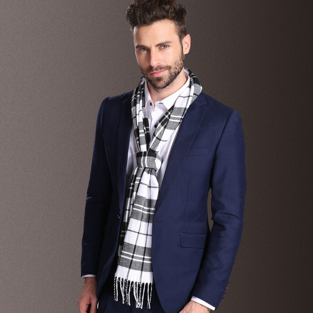 Herren Schal – Kariertes Winteraccessoire aus Polypropylen