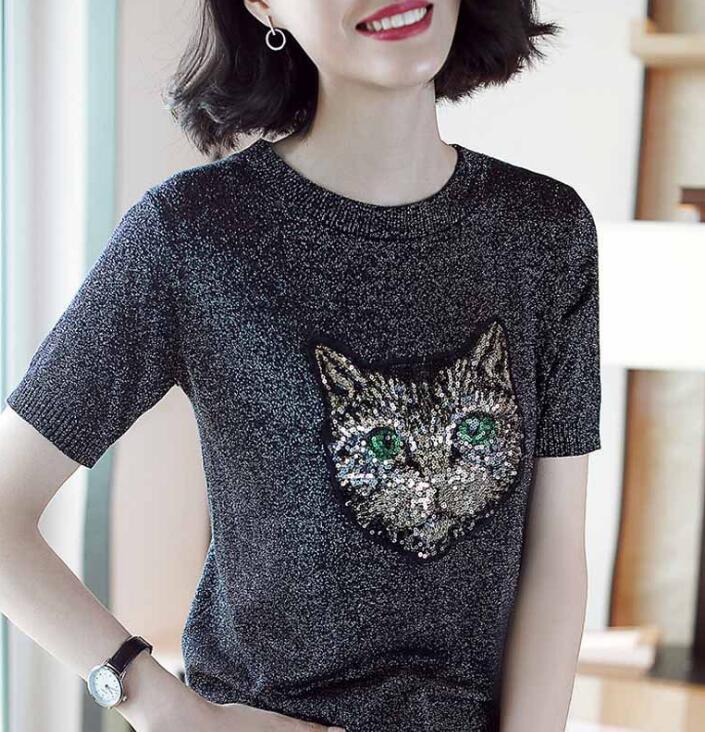 Mode Katze T-Shirt