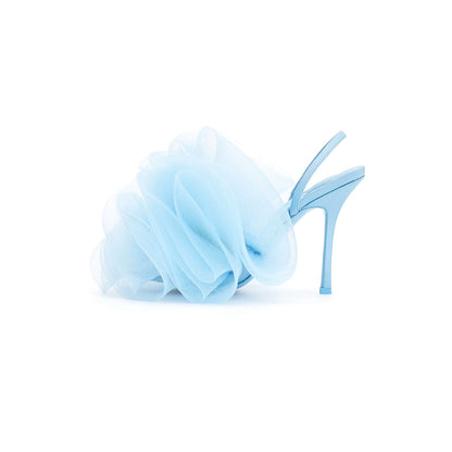 Mesh Badekugel Blume Knöchelriemen Stilettos High Heels