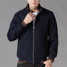 Herren Wollfleece-Jacke – Sportlicher Herbstmantel mit Taschen