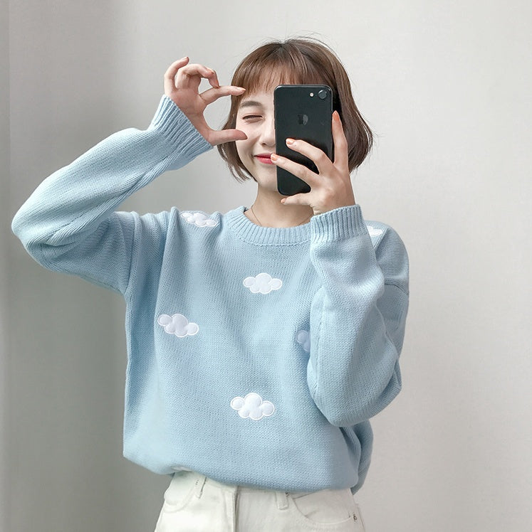 Lockerer Wolkenpullover