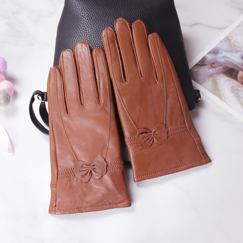 Schmetterlingshandschuhe im koreanischen Stil mit geteilten Fingern für Damen