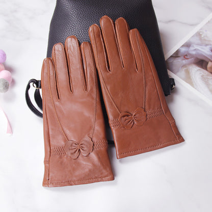 Schmetterlingshandschuhe im koreanischen Stil mit geteilten Fingern für Damen