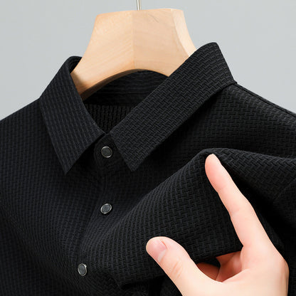 Leichtes Herren-Oberteil mit asymmetrischem Design – Atmungsaktiv & Business-Lässig (1+1 Gratis)