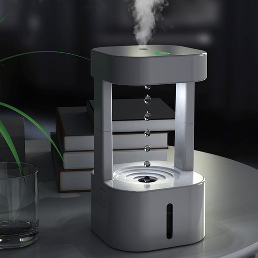 Kreativer Anti-Schwerkraft-Wassertropfen-Luftbefeuchter, Klimaanlage, Nebelspray, leises Schlafzimmerbüro für den Haushalt mit 580 ml Wassertank