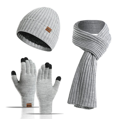 Winter Strick-Set 3-teilig – Mütze, Schal & Handschuhe, Unisex