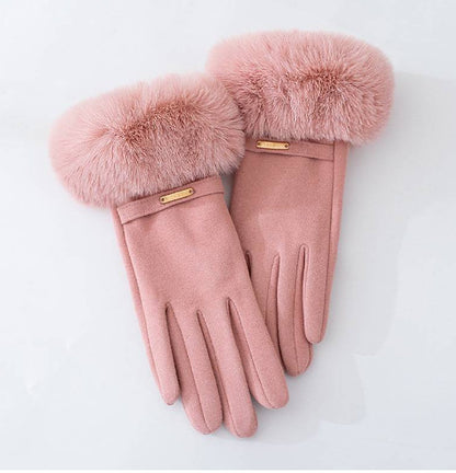Touchscreen Warme Handschuhe Winter Frauen Fleece-gefüttert