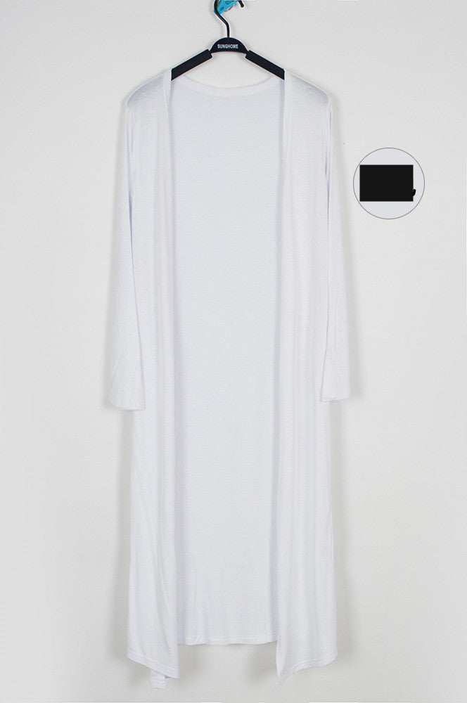 Lange modale Strickjacke Damen Schal Sonnenschutz Kleidung
