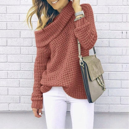 Pullover einfarbiger Rollkragenpullover