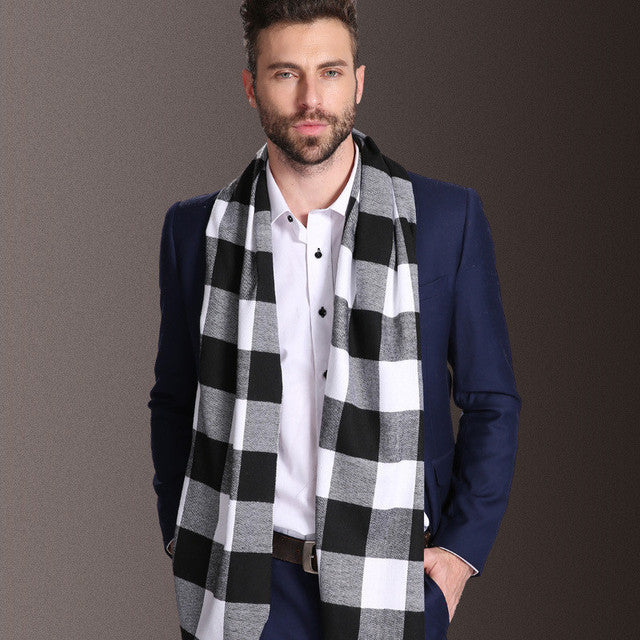Herren Schal – Kariertes Winteraccessoire aus Polypropylen