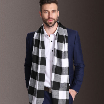 Herren Schal – Kariertes Winteraccessoire aus Polypropylen
