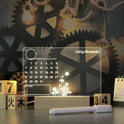 Kreatives Notizbrett, kreatives LED-Nachtlicht, USB-Nachrichtenbrett, Urlaubslicht mit Stift, Geschenk für Kinder, Freundin, Dekoration, Nachtlampe
