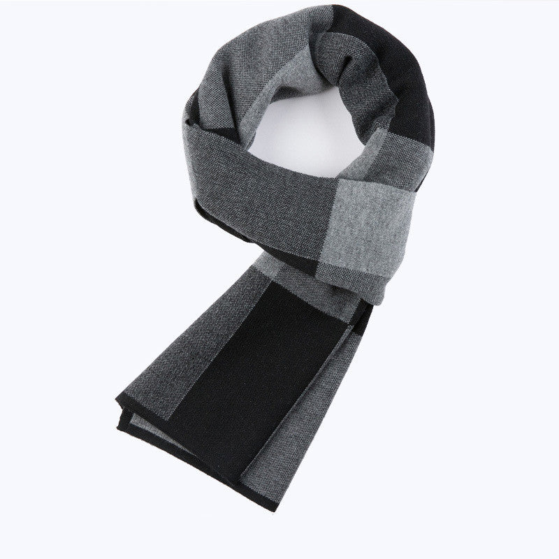 Herren Karo-Schal – Warmer Wollschal für den Winter