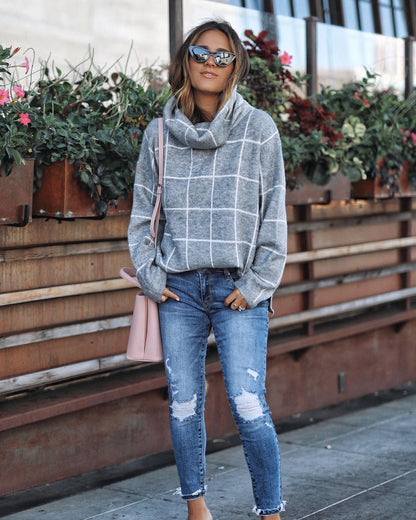 Karierter Pullover Pullover karierter Pullover