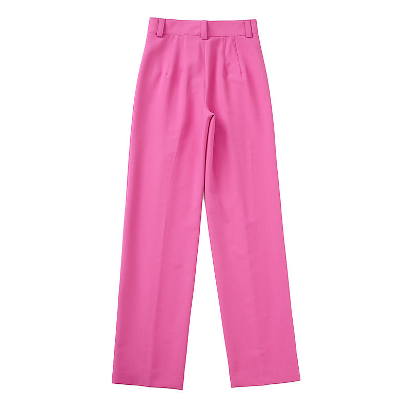 Damen New Rose Straight Lange Hose