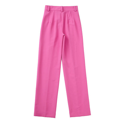 Damen New Rose Straight Lange Hose