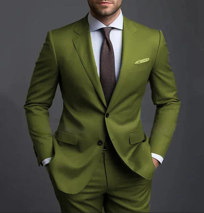 Herrenanzug Zweiteilig – Slim Fit Business Casual Anzug für Alltag & Anlass