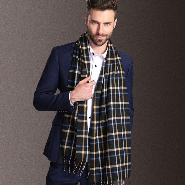 Herren Schal – Kariertes Winteraccessoire aus Polypropylen