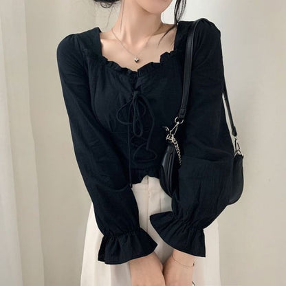 Retro Minority Einfache Bluse für Damen