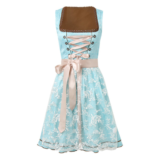 Oktoberfest Kleid mit Schnürung und Print – Liesl