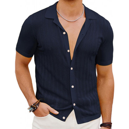 Sommer-Herrenhemd mit Hohldesign – Leicht & Atmungsaktiv