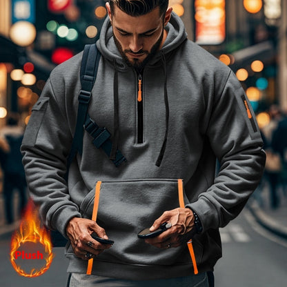 Herren Sweatshirt mit Multi-Zipper Armtasche
