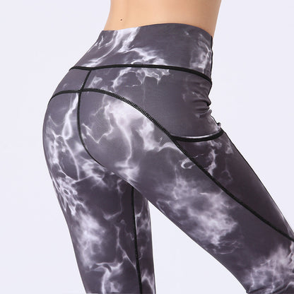 Leggings mit bedruckten Taschen