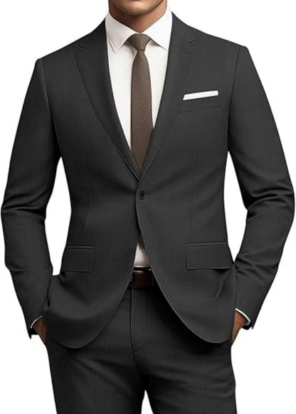 Herren Anzugset – Einfarbig & Vielseitig für Business und Freizeit