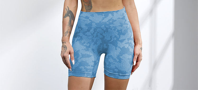 Sport-BH Hüftheben Fitness Shorts Grenzüberschreitender Sportanzug Nahtloser Yoga-Anzug Damen
