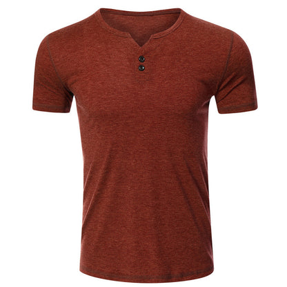 Herren Baumwoll-T-Shirt – Lockerer Schnitt, Kurzarm, Rundhals