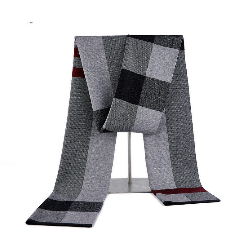 Basolan Wollschal Herren – Warmes Winteraccessoire im Karo-Design