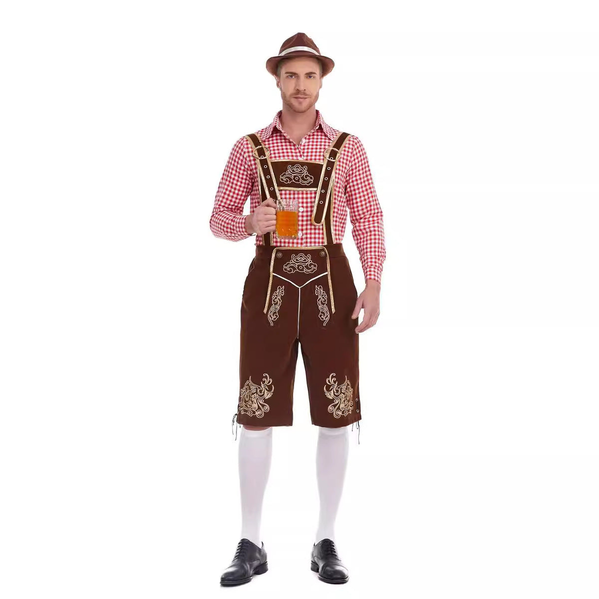 Fashion Personalized Beer Festival Men's Overalls Suit